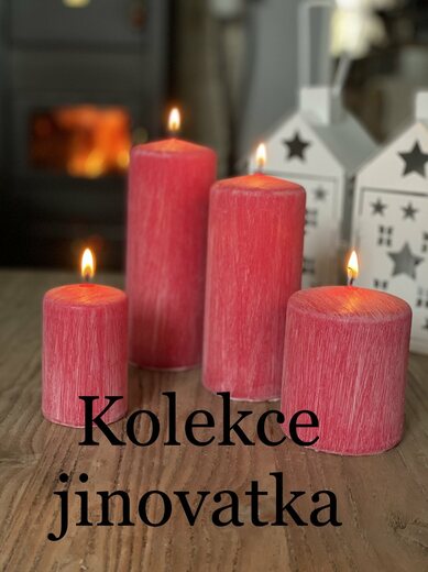Svíčky z kolekce "Jinovatka"